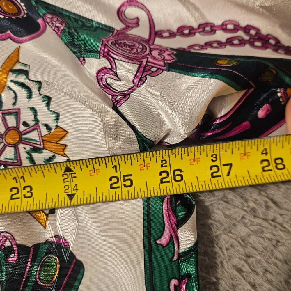 Picasso Jacket Abstract Art to Wear Mens Size Medium Satin Multicolor Reversible - Picture 8 of 8